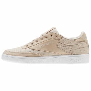 Adidasy Damskie Reebok Club C 85 Beżowe/Białe PL 62VGLQU